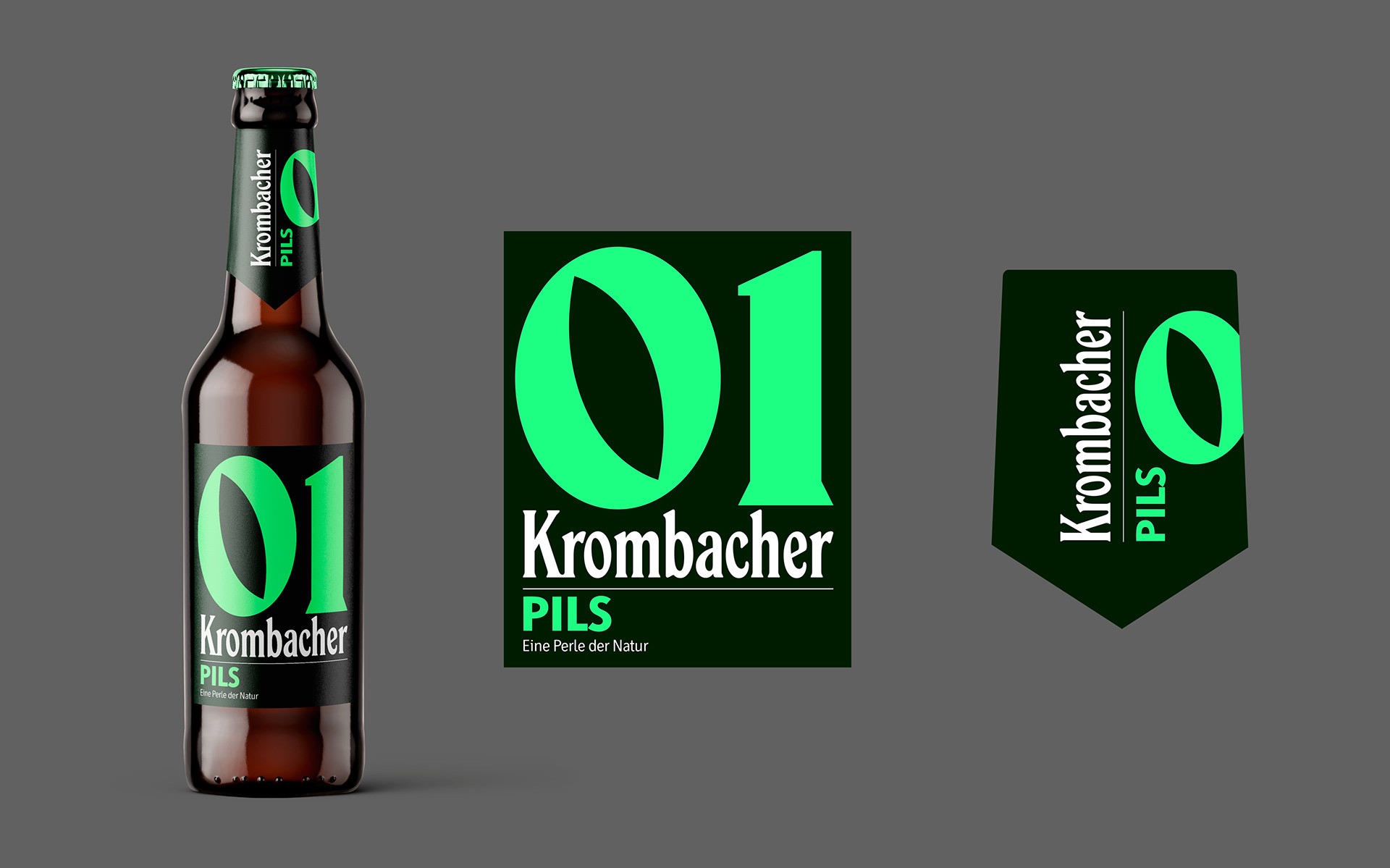 Labeldesign für die Krombacher Nightlife Edition – reduziert, laut und bewusst anders gedacht.