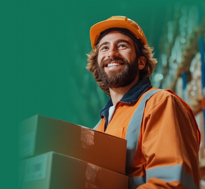Man holding box