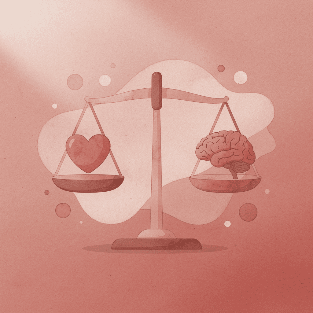 Balance scale showing training versus recovery