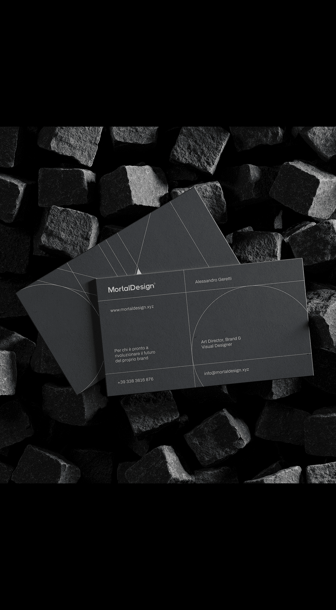 biglietto da visiita di Alessandro "MortalDesign" Geretti
