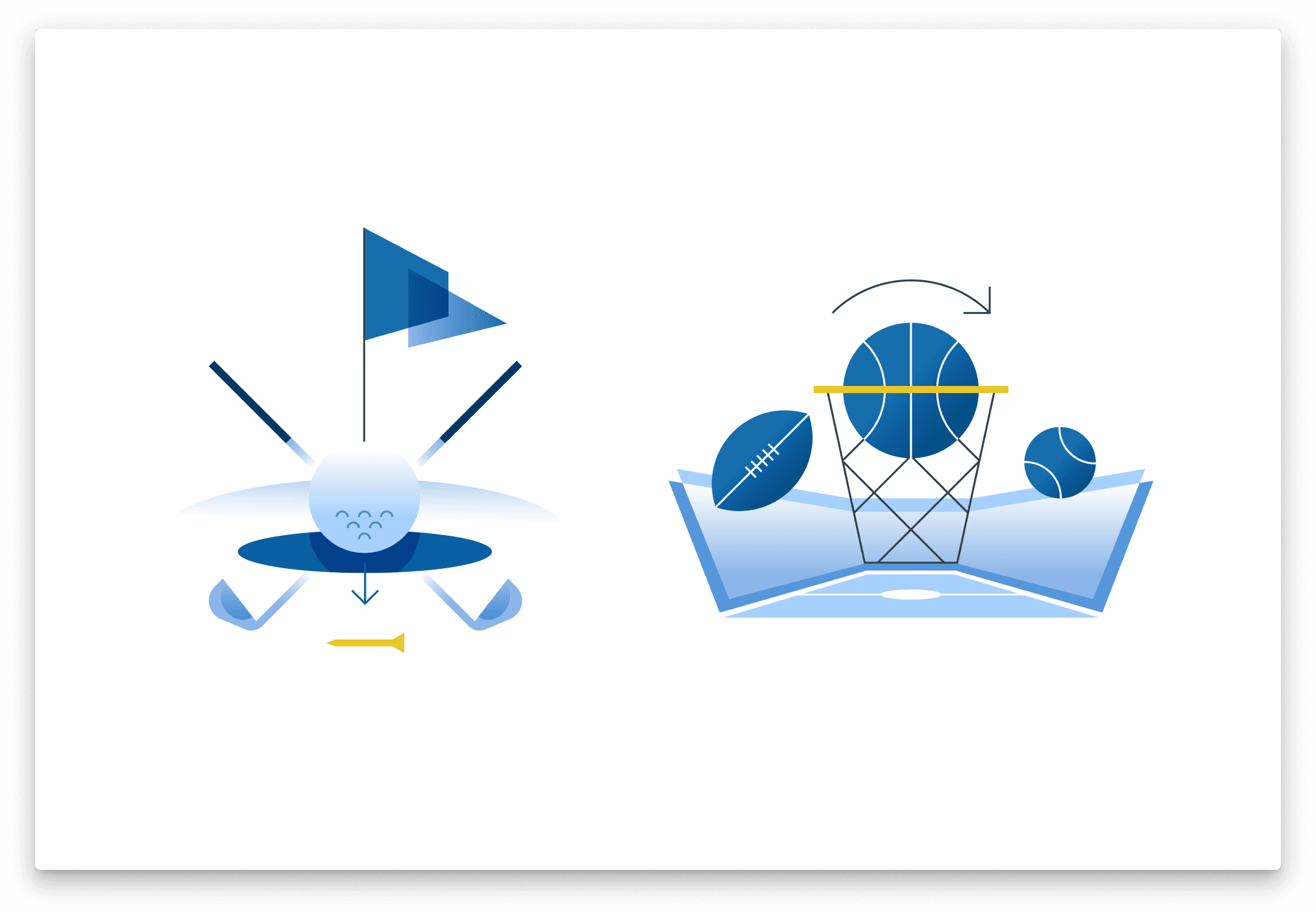 Sports industry illustrations