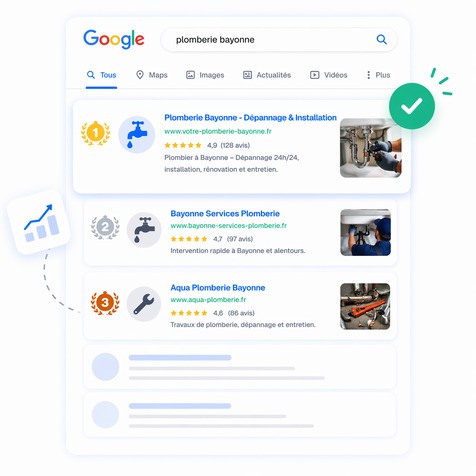 recherche google plomberie bayonne