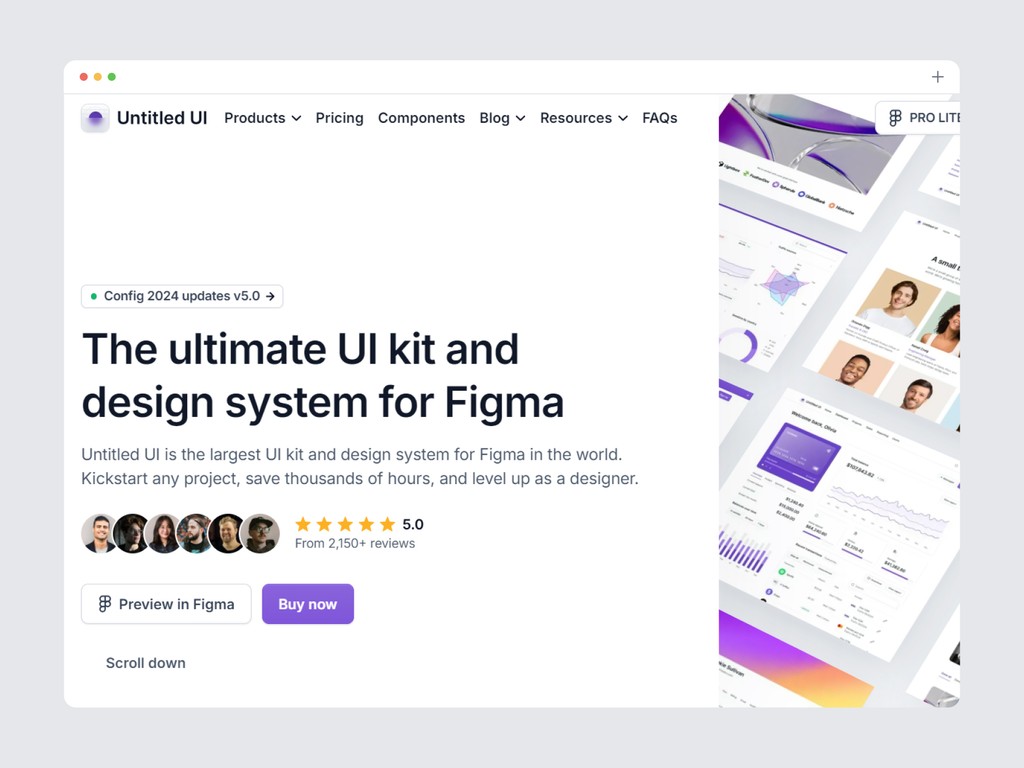 Untitled UI kit and design system