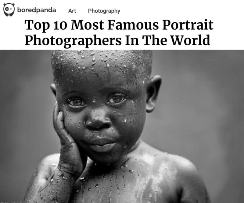 Top 10 Most Famous Portrait Photographers In The World