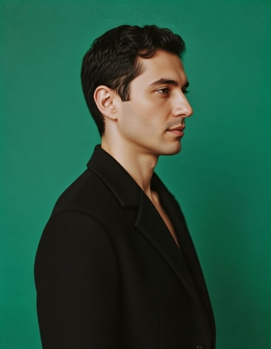 Portrait of a man side View