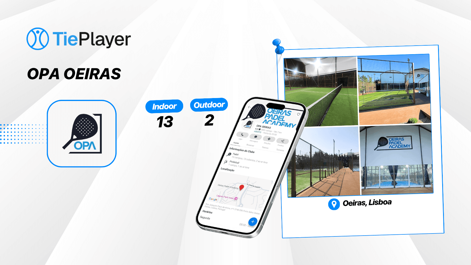 Book a padel court at OPA Oeiras