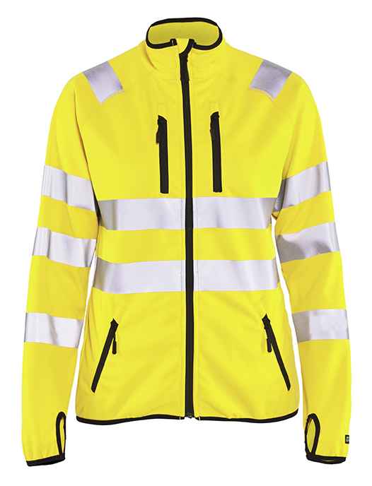Dames zorgkleding bij Vanatex — Blåkläder Dames Softshell jack High Vis