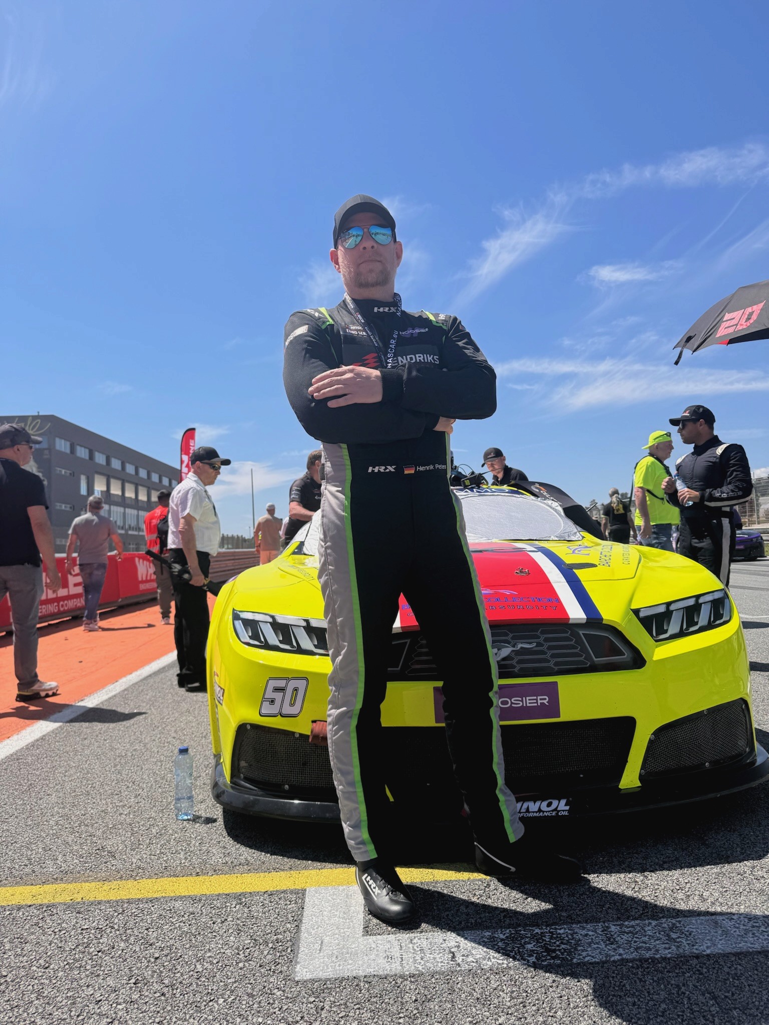 Henrik Peters with Ford Mustang Number 50 at Valencia
