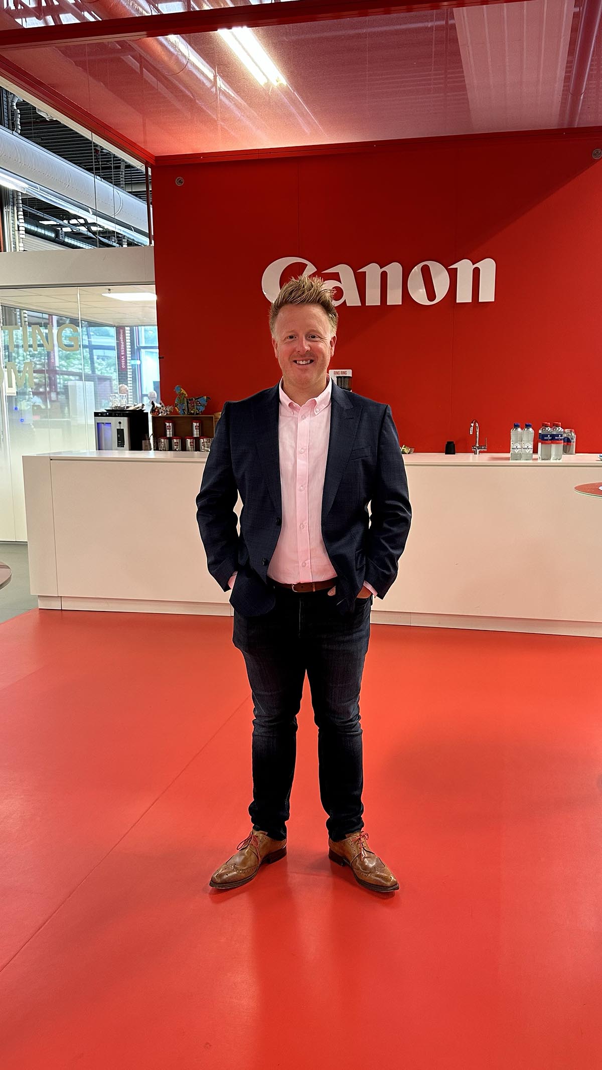 Rob Hughes visiting client Canon | Rob Hughes