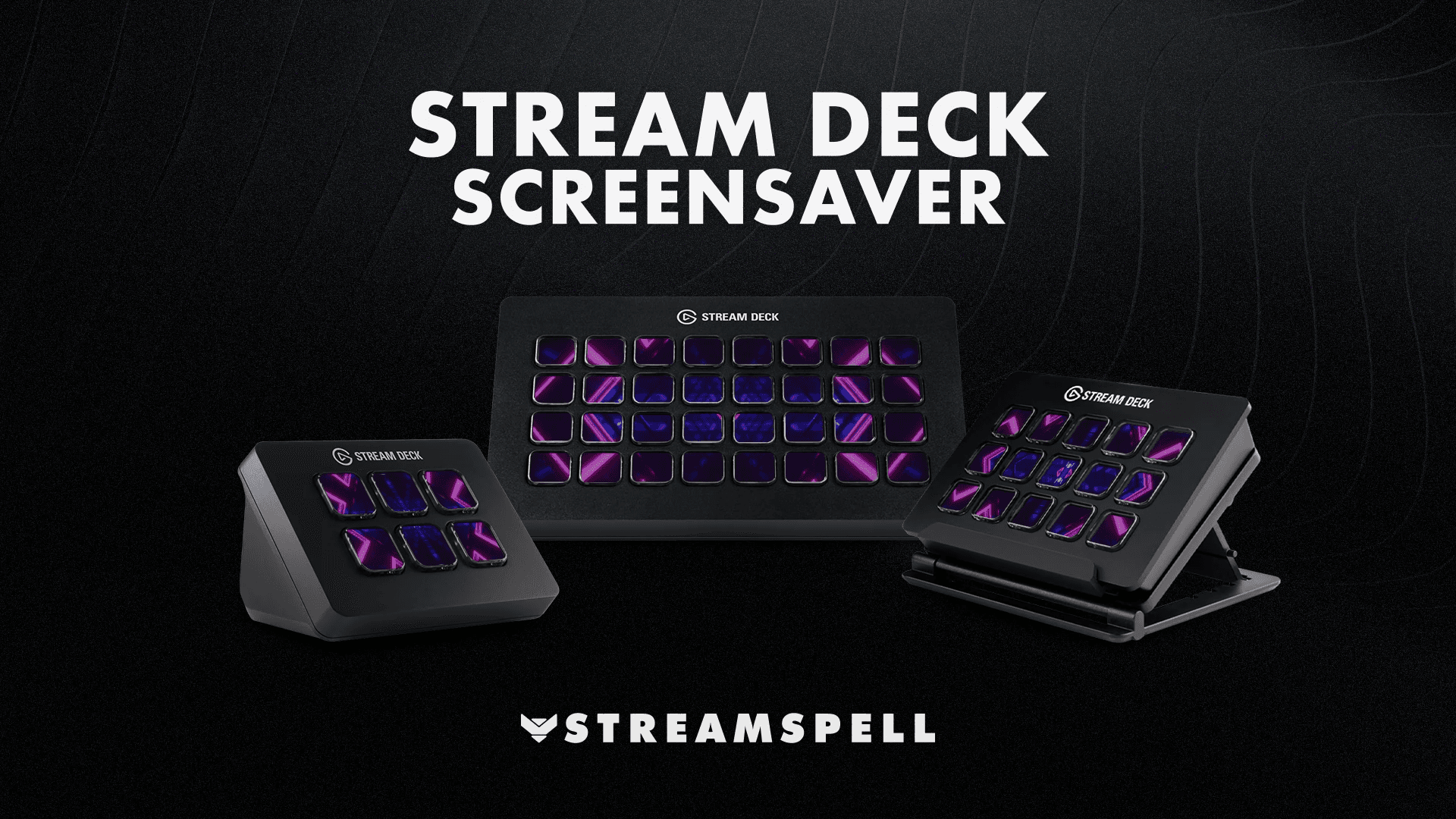 Neon Titan Stream Deck screensaver preview.