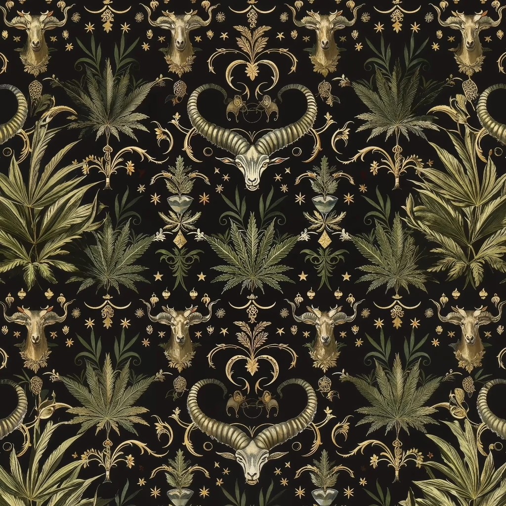 Gilded Leaf Cannabis Co. Victorian Pattern