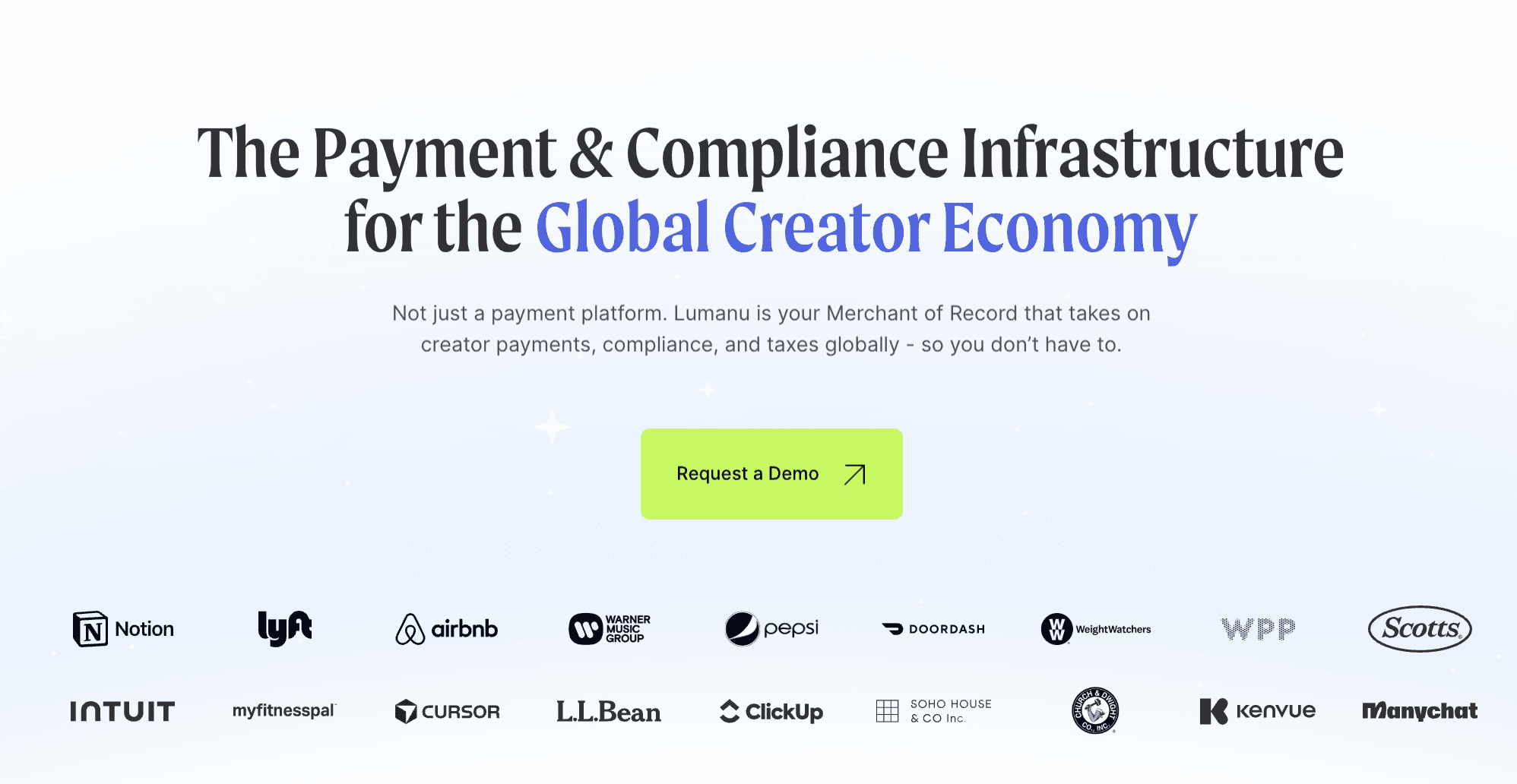 Lumanu creator economy payments as merchant of record