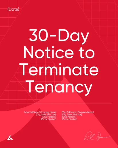 30-Day Notice to Terminate Tenancy