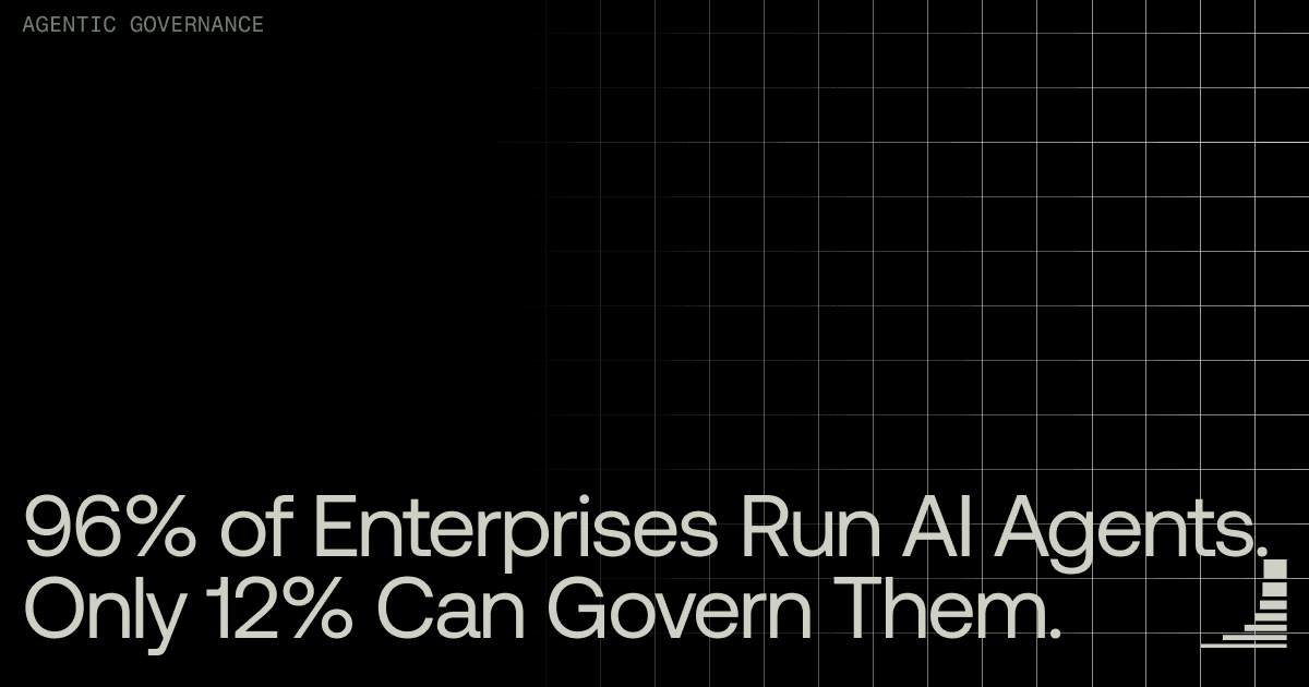 Waxell blog cover: Enterprise AI Agent Governance — The 12% Problem