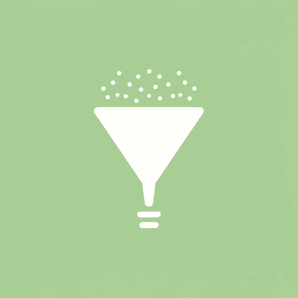 Funnel showing many scholarship applications being filtered down to quality matches