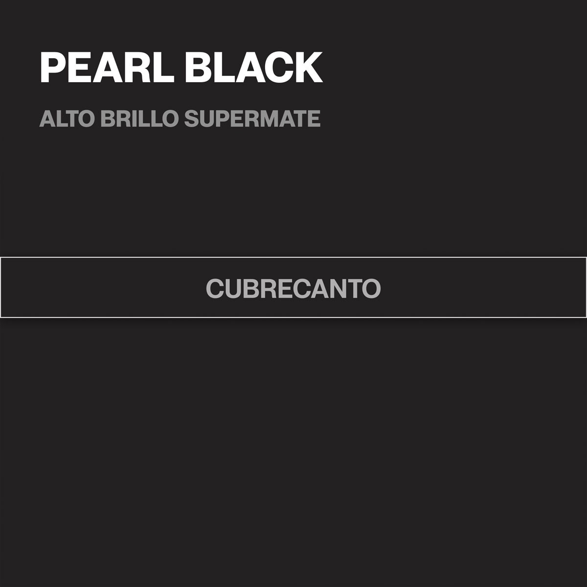 Rollo Cubrecantos Pearl Black