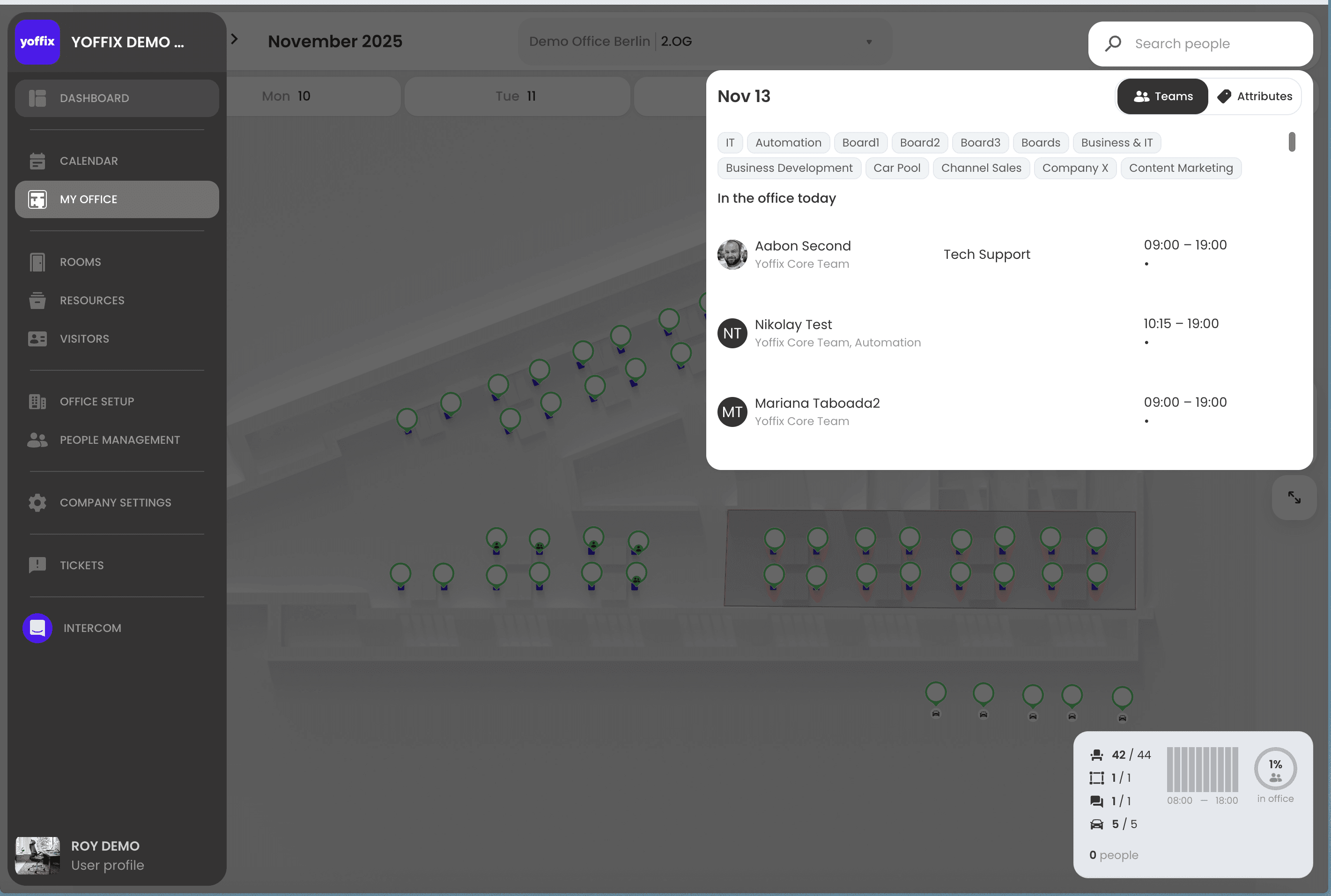 Yoffix app: Improved Employee Search