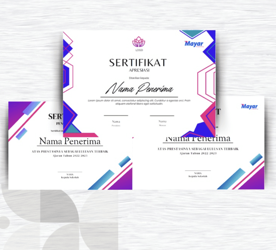 templat sertifikat