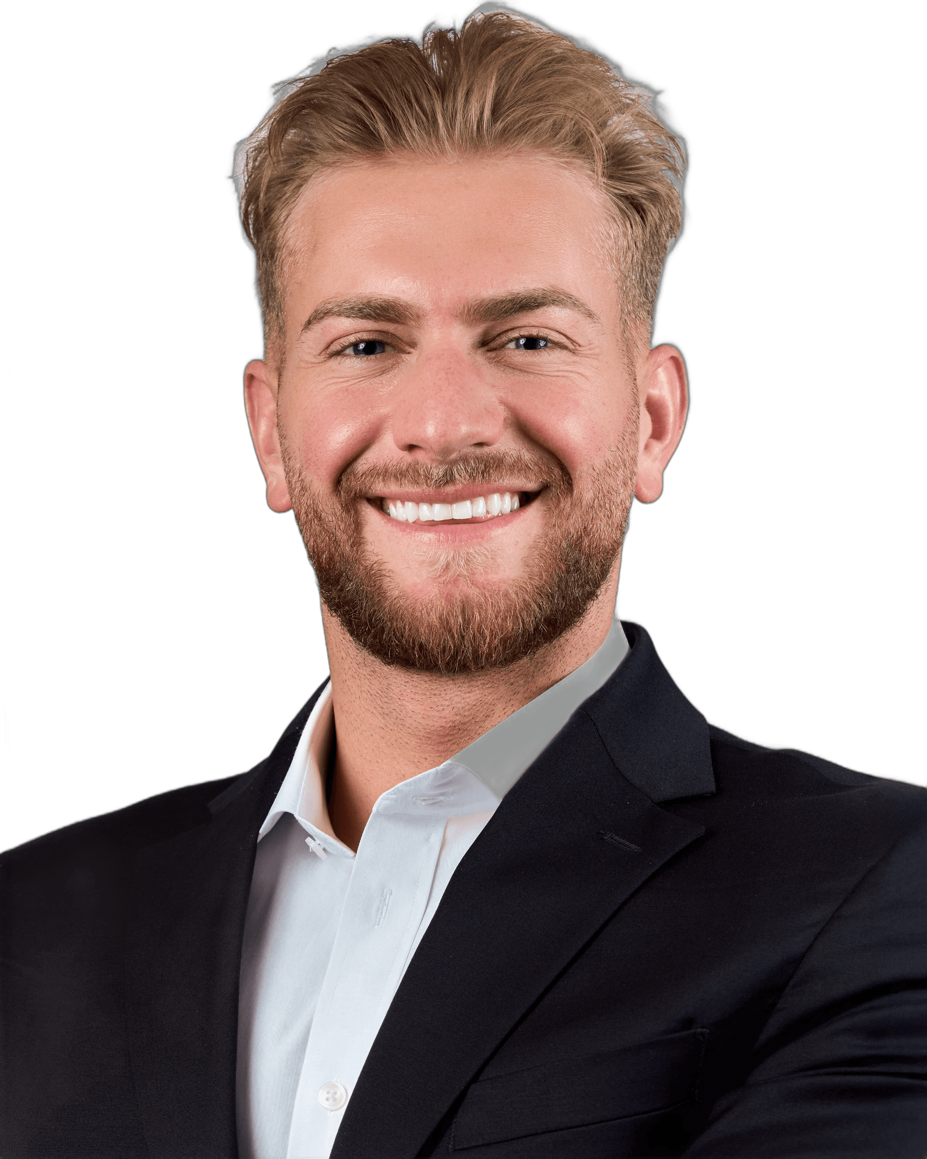 man wearing Henley top portrait