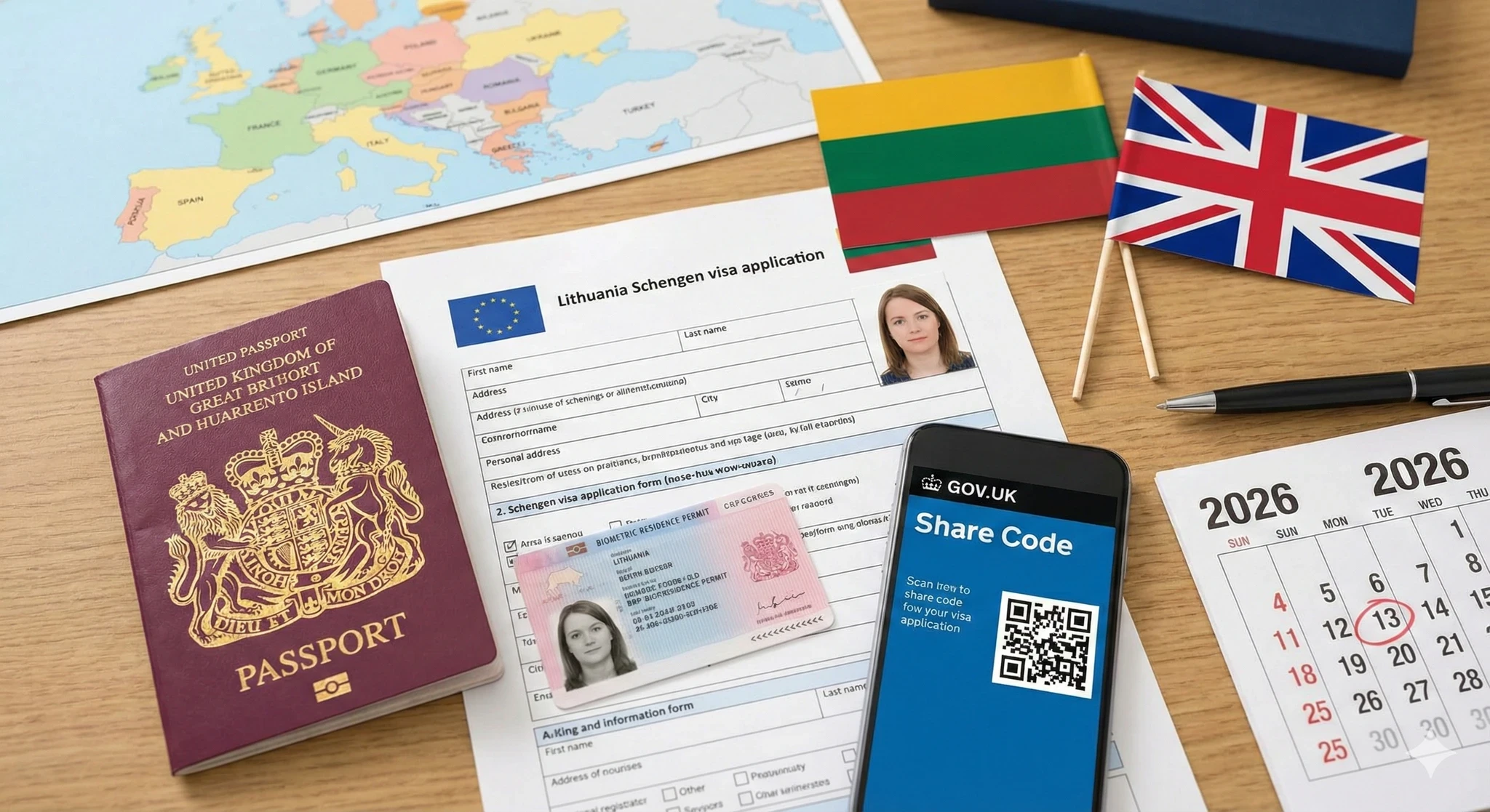 Lithuania Visa Appointment in the UK