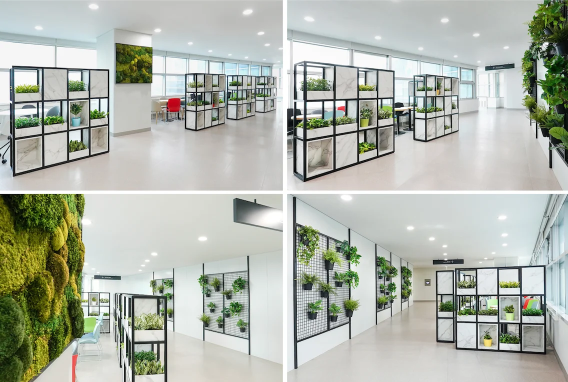 도청 로비 실내조경