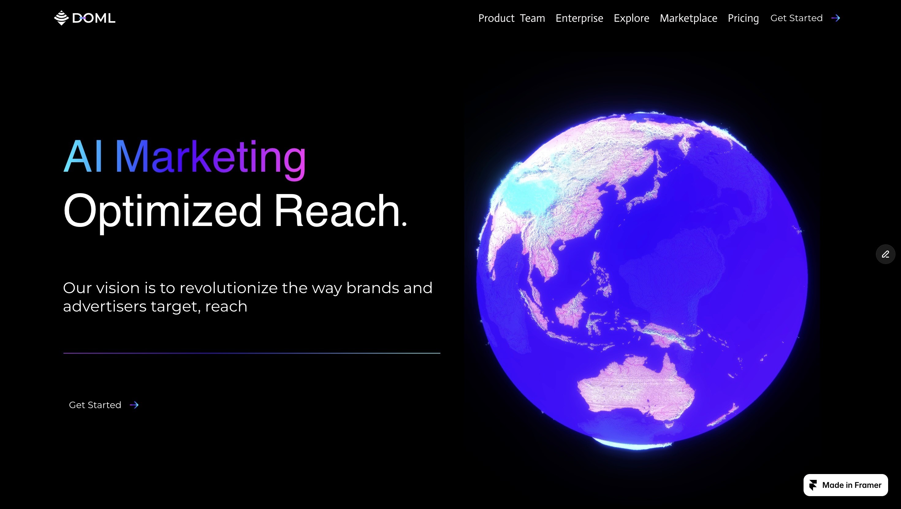 Doml Reach website project preview