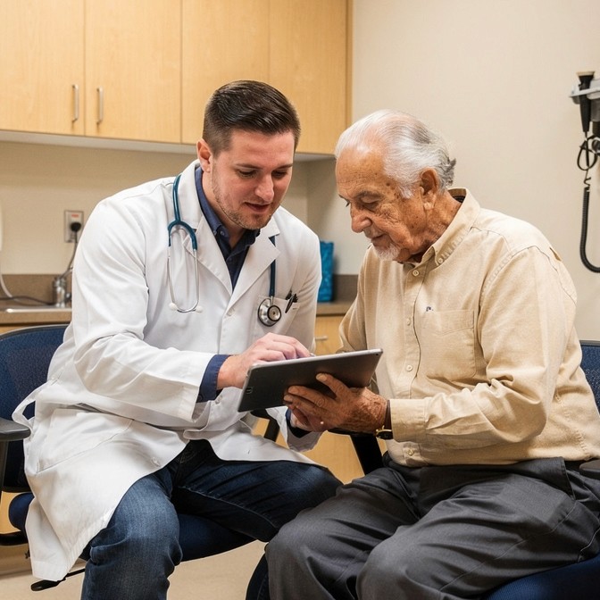 Second side of care visibility in olio care coordination platform