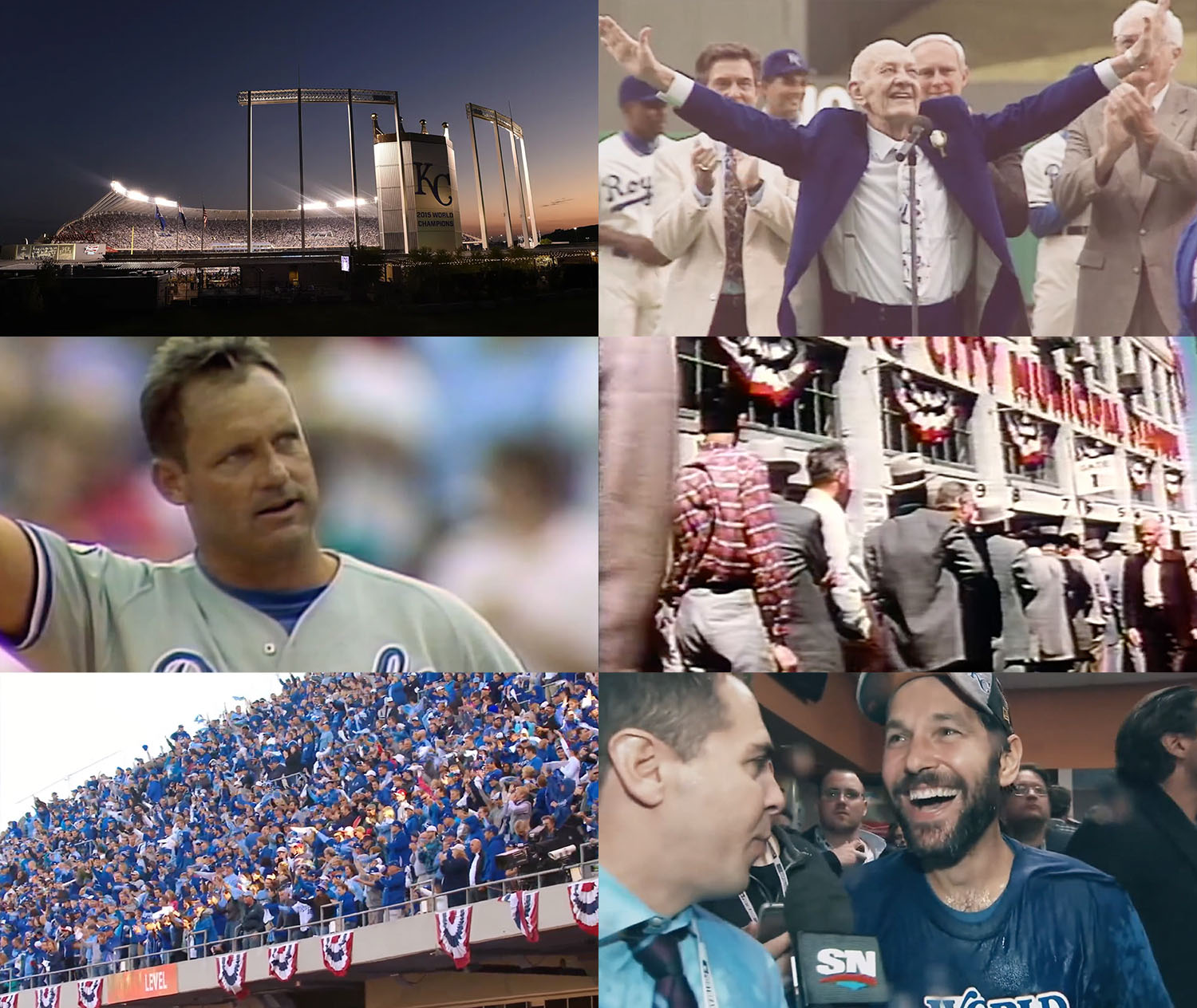 WTADS client Kansas City Royals campaign "Loyalty Beyond the Field" image grid.