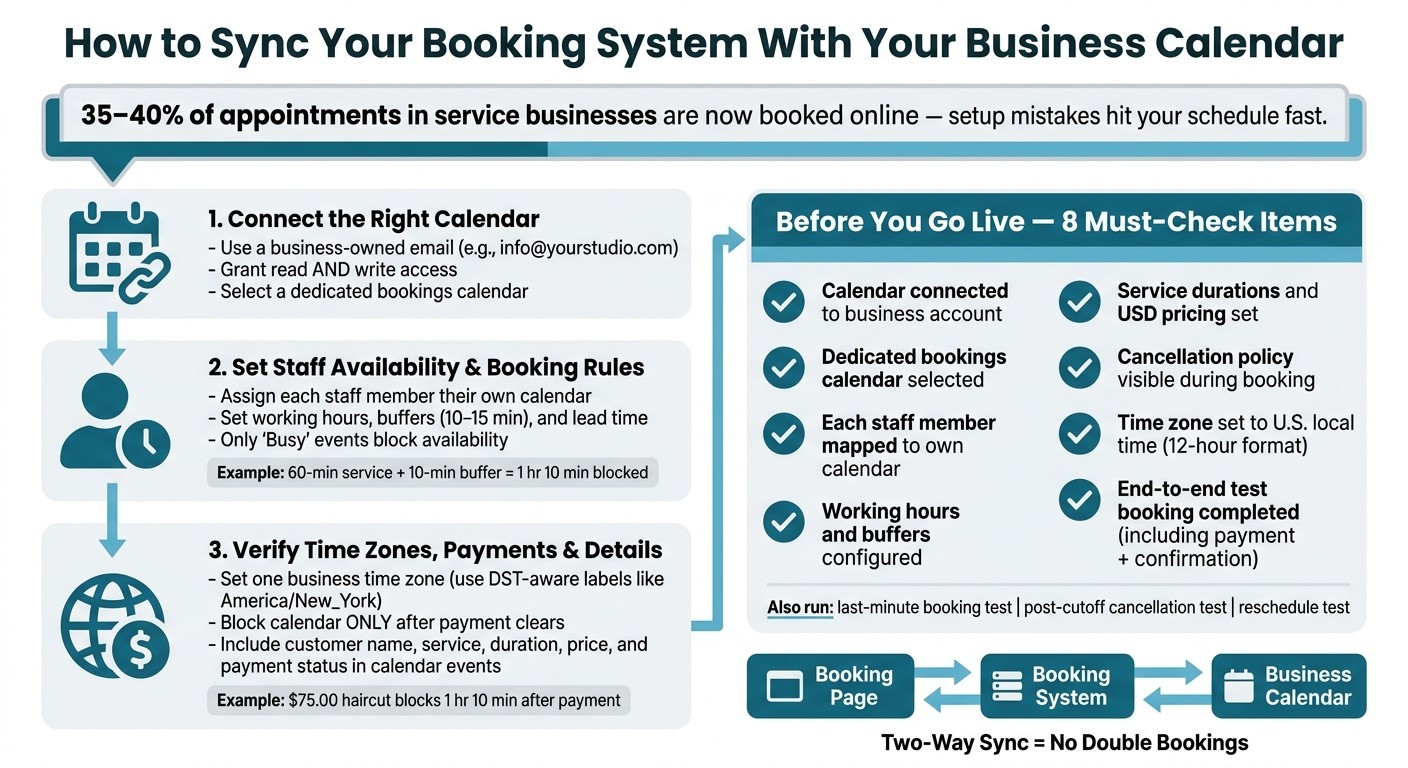 How to Sync Your Booking System With Your Business Calendar
