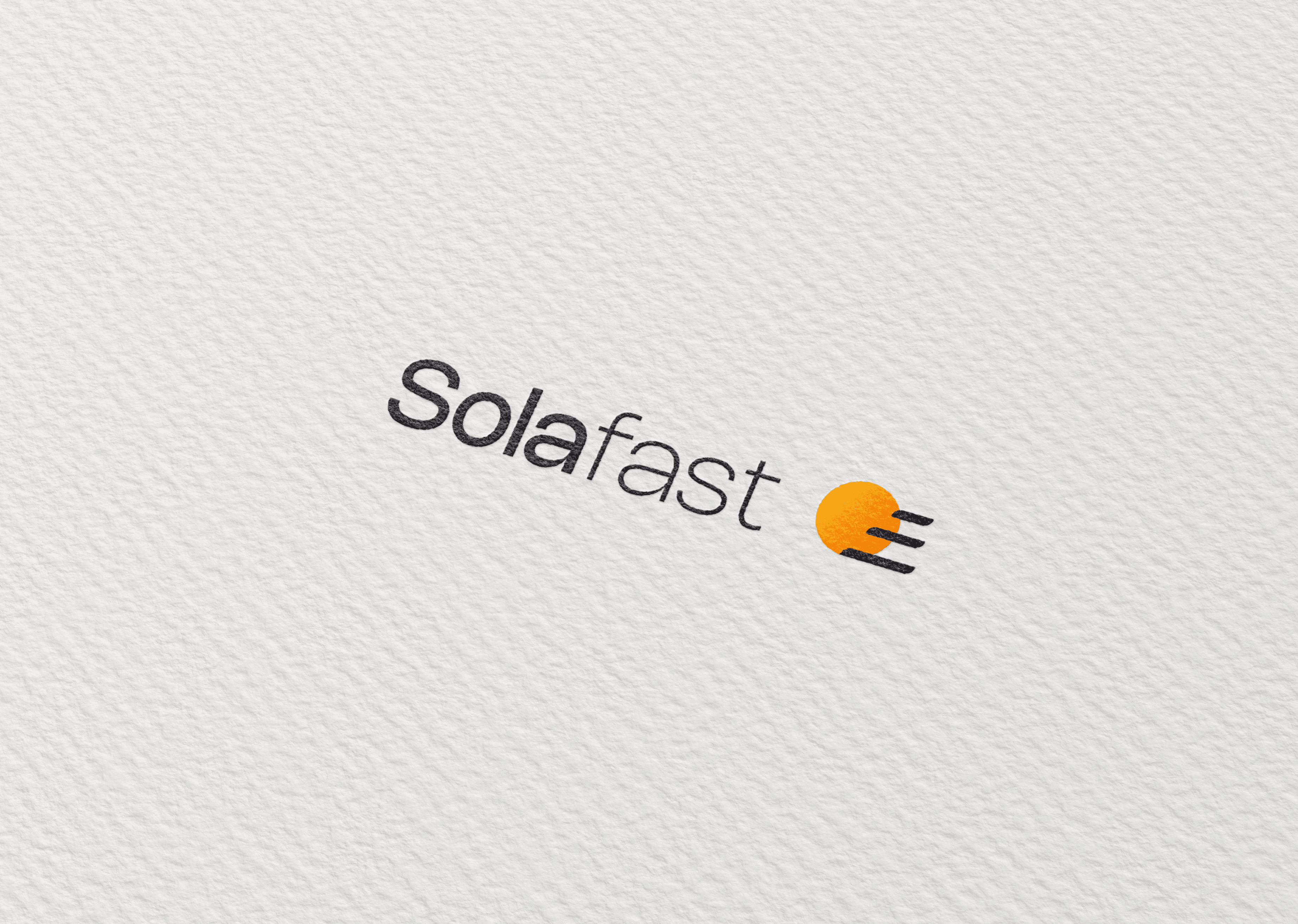 Solafast logo design