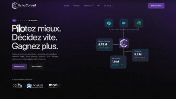 Site internet pour une TPE d'expertise comptable à Nouméa, cabinet Echo Conseil