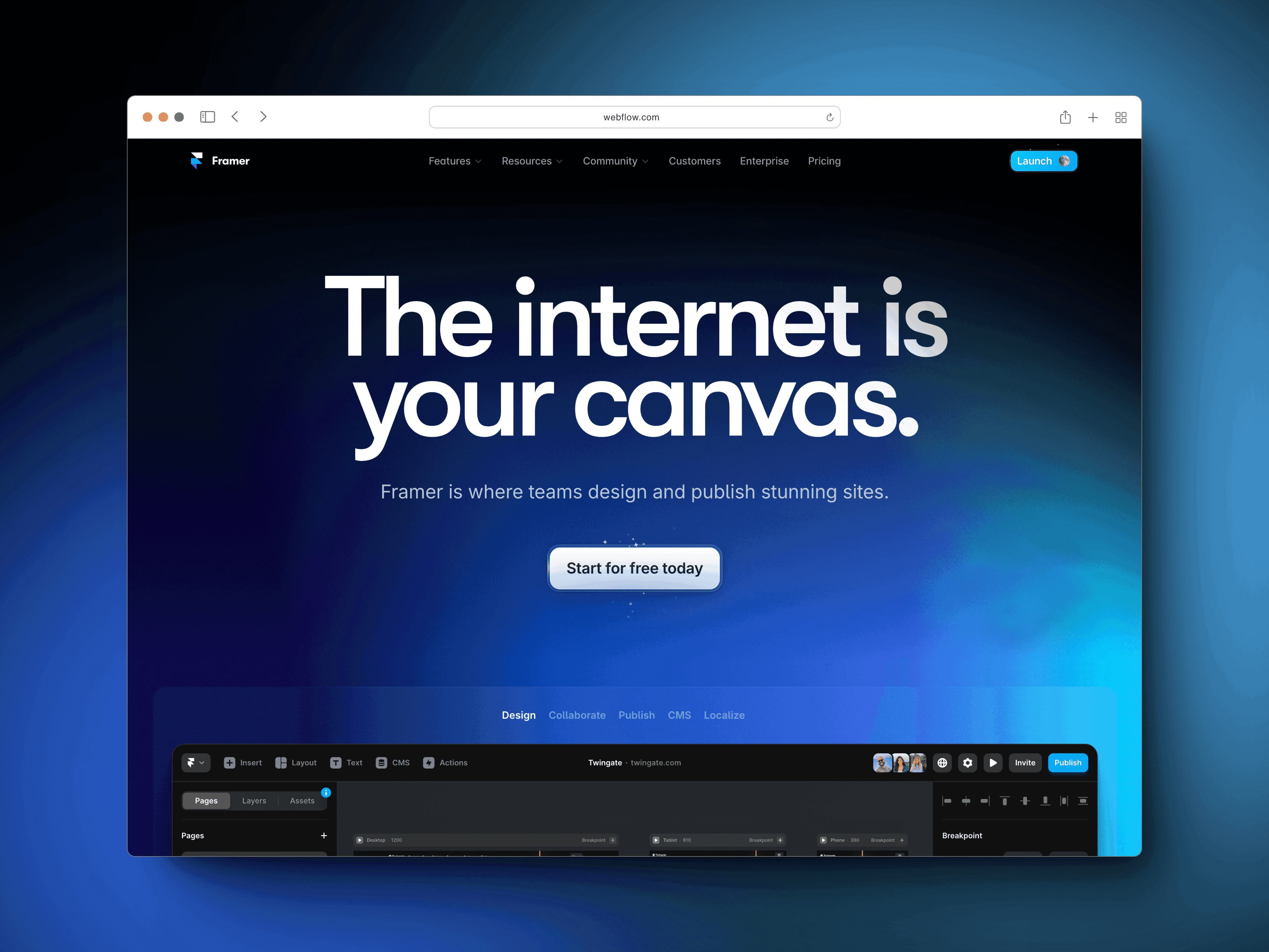 Key benefits of Framer vs Webflow
