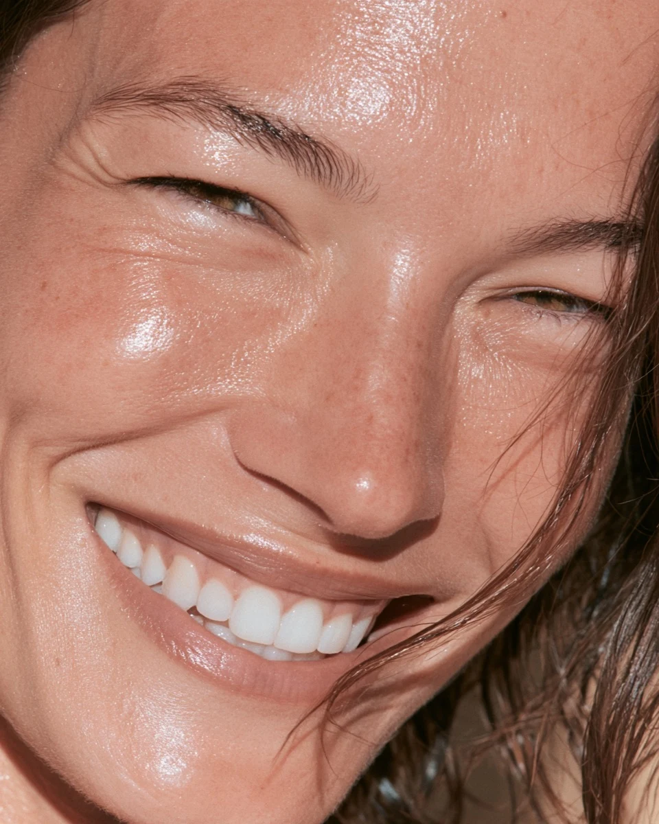 AI ultrarealistic woman skincare photography 