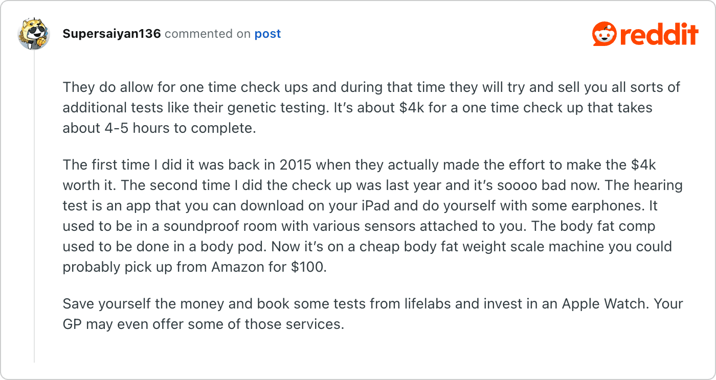 Post on Reddit