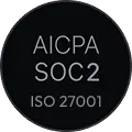 SOC2 logo with ISO 27001