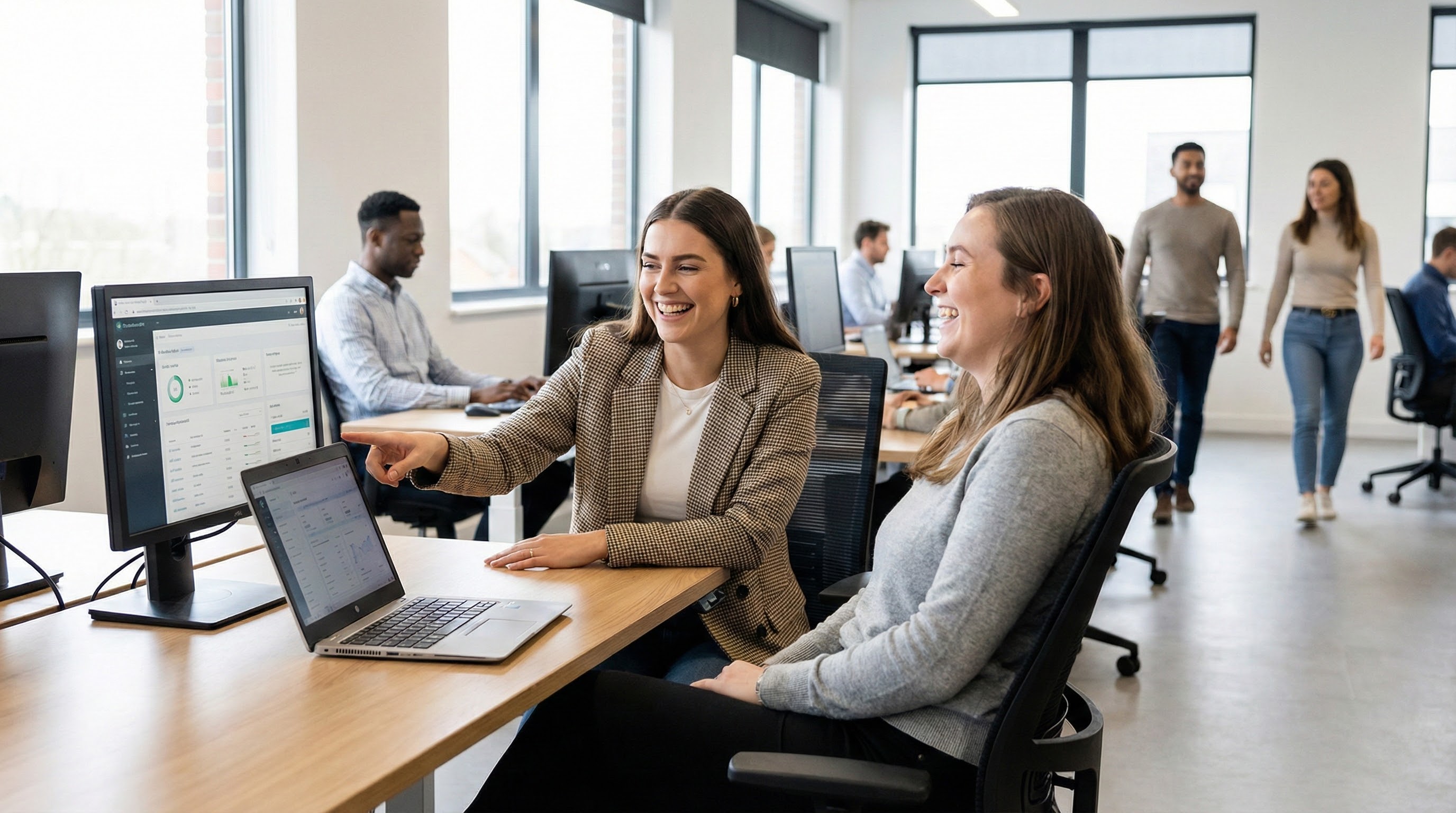 HR-Team nutzt eine Software zur rechtssicheren Durchführung von Pre-Employment Checks