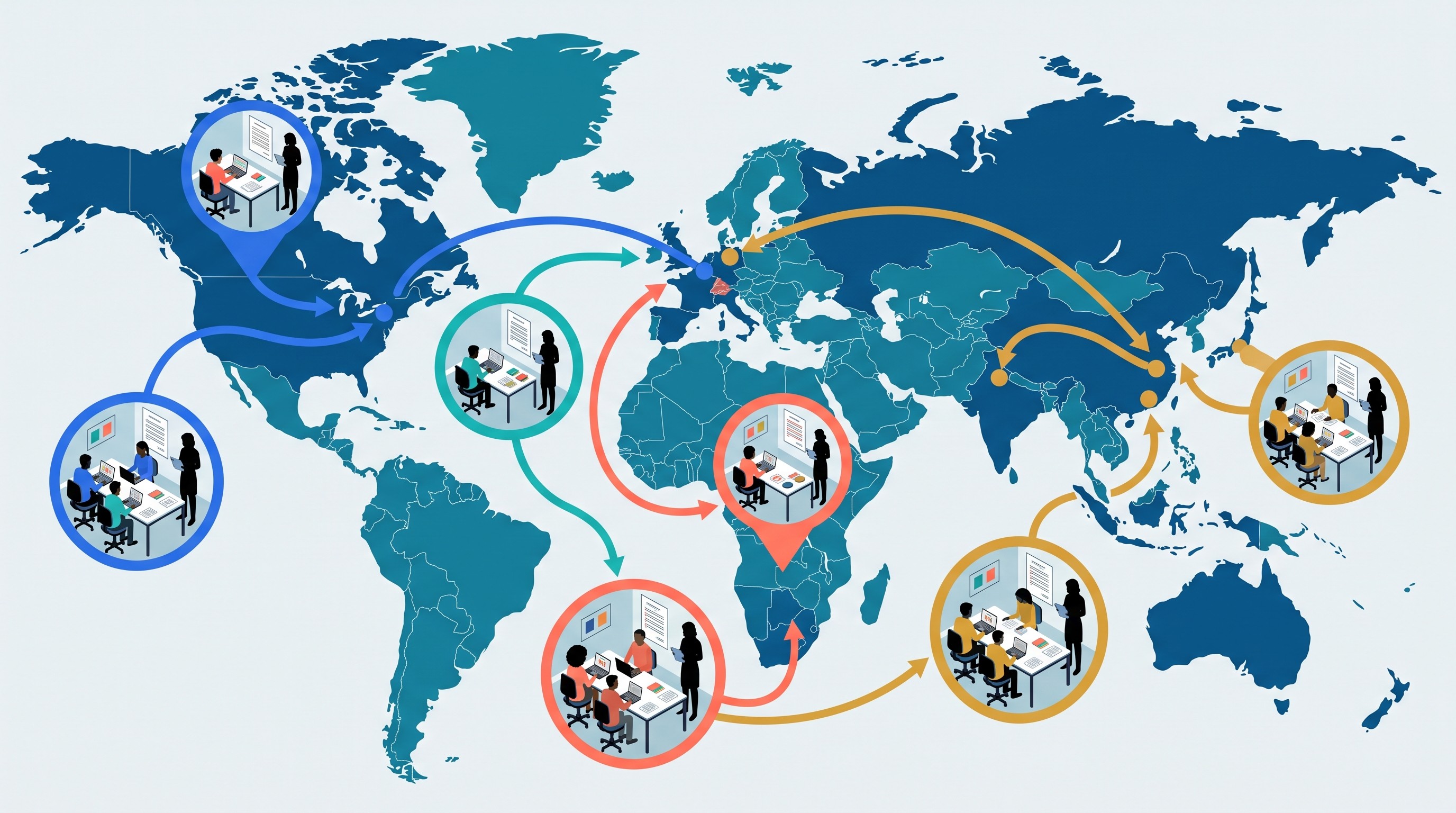 Multi-laboratory replication map for a social science experiment