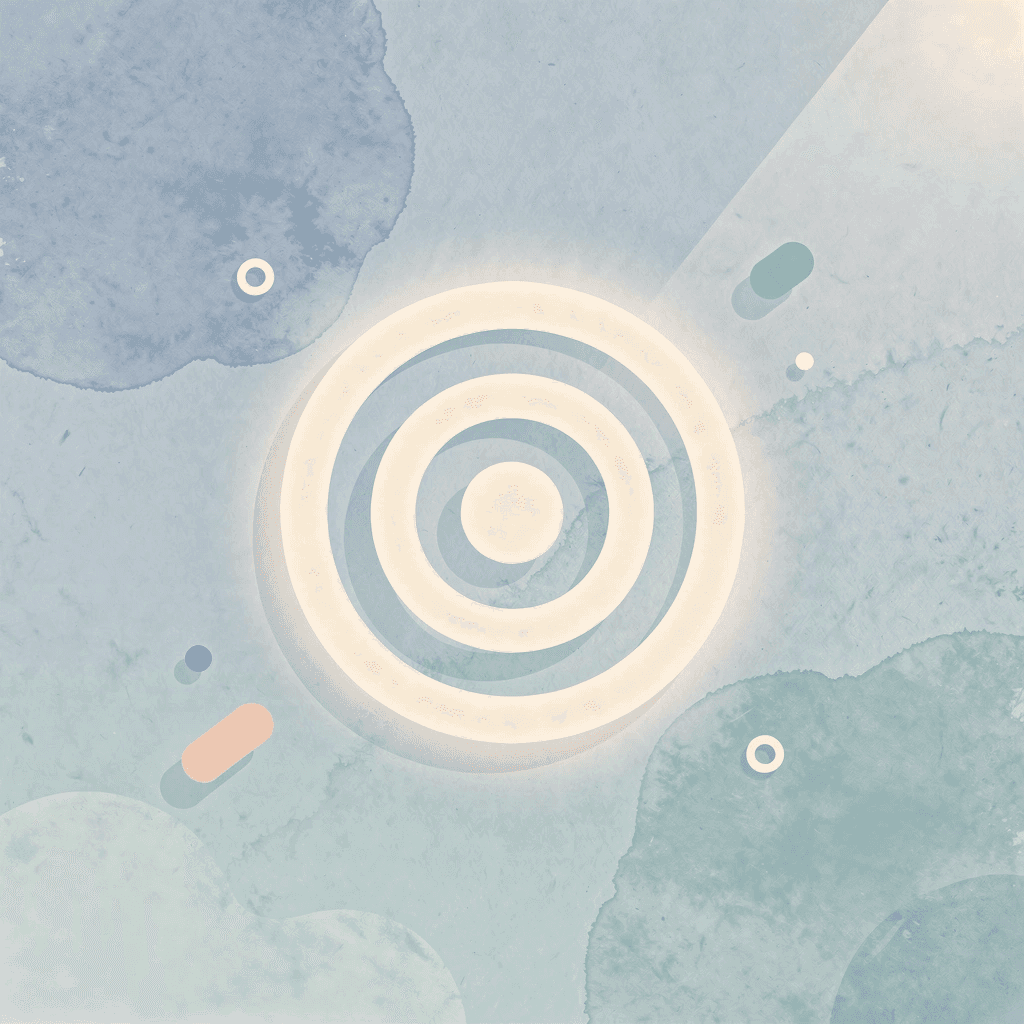 Target icon representing strategic alignment of color choices