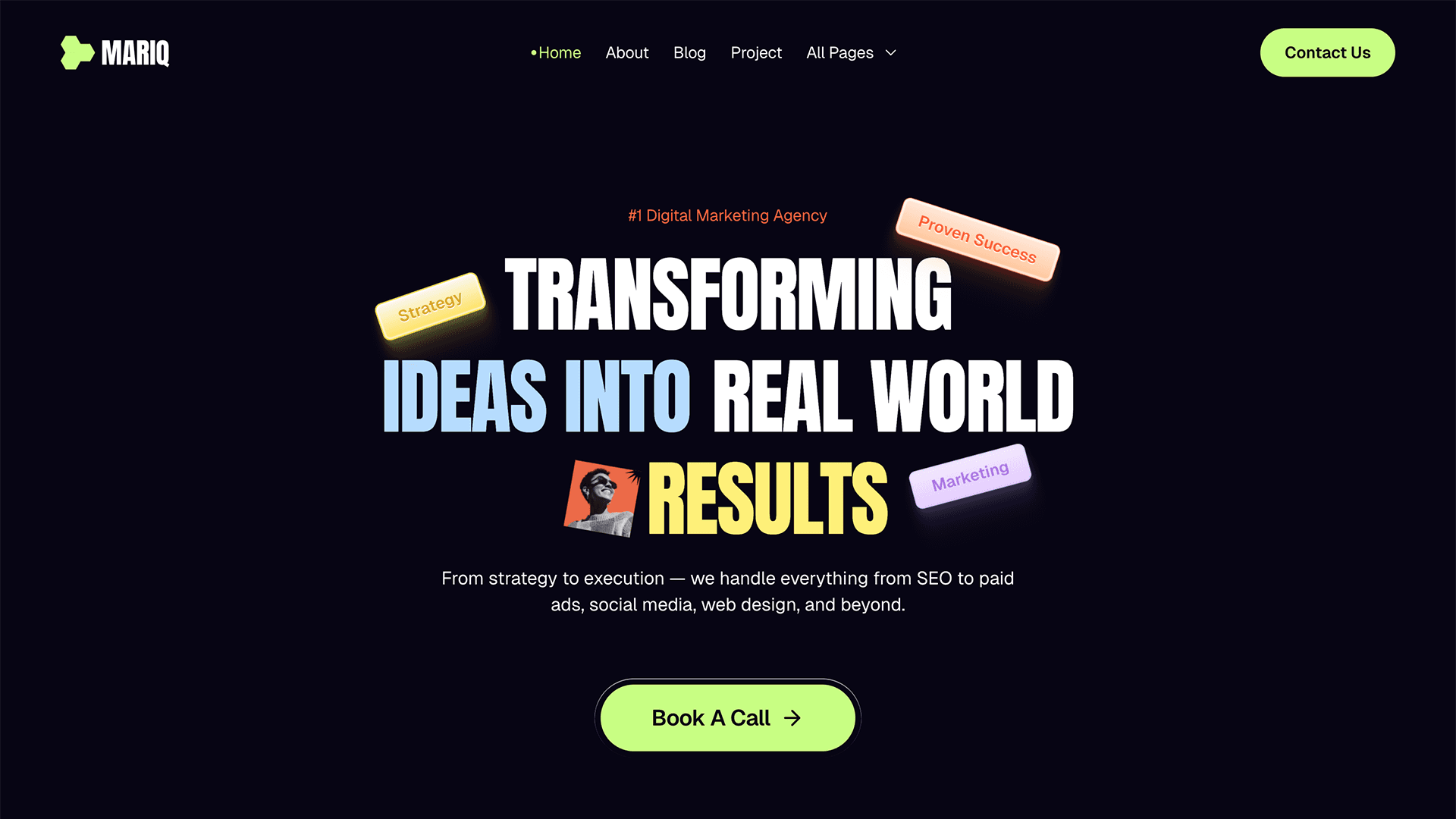 Mariq Framer template