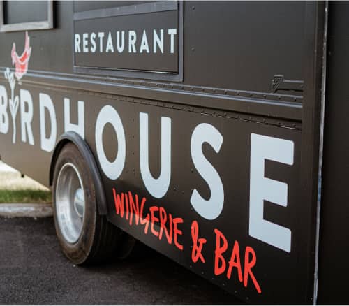 Birdhouse Food Truck, close view