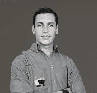 man wearing red shirt