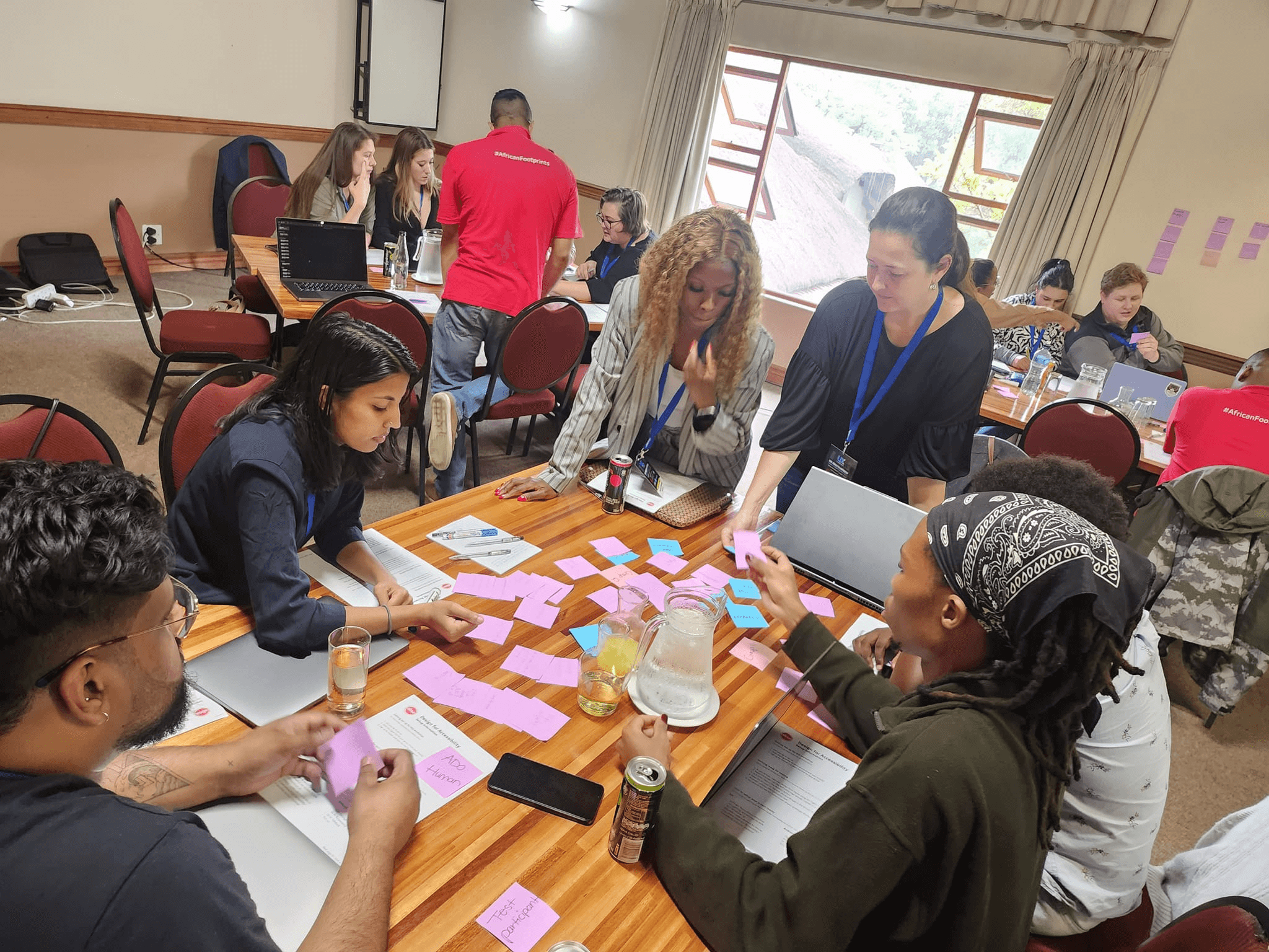 A Man Talking using Microphone in the Conference Room