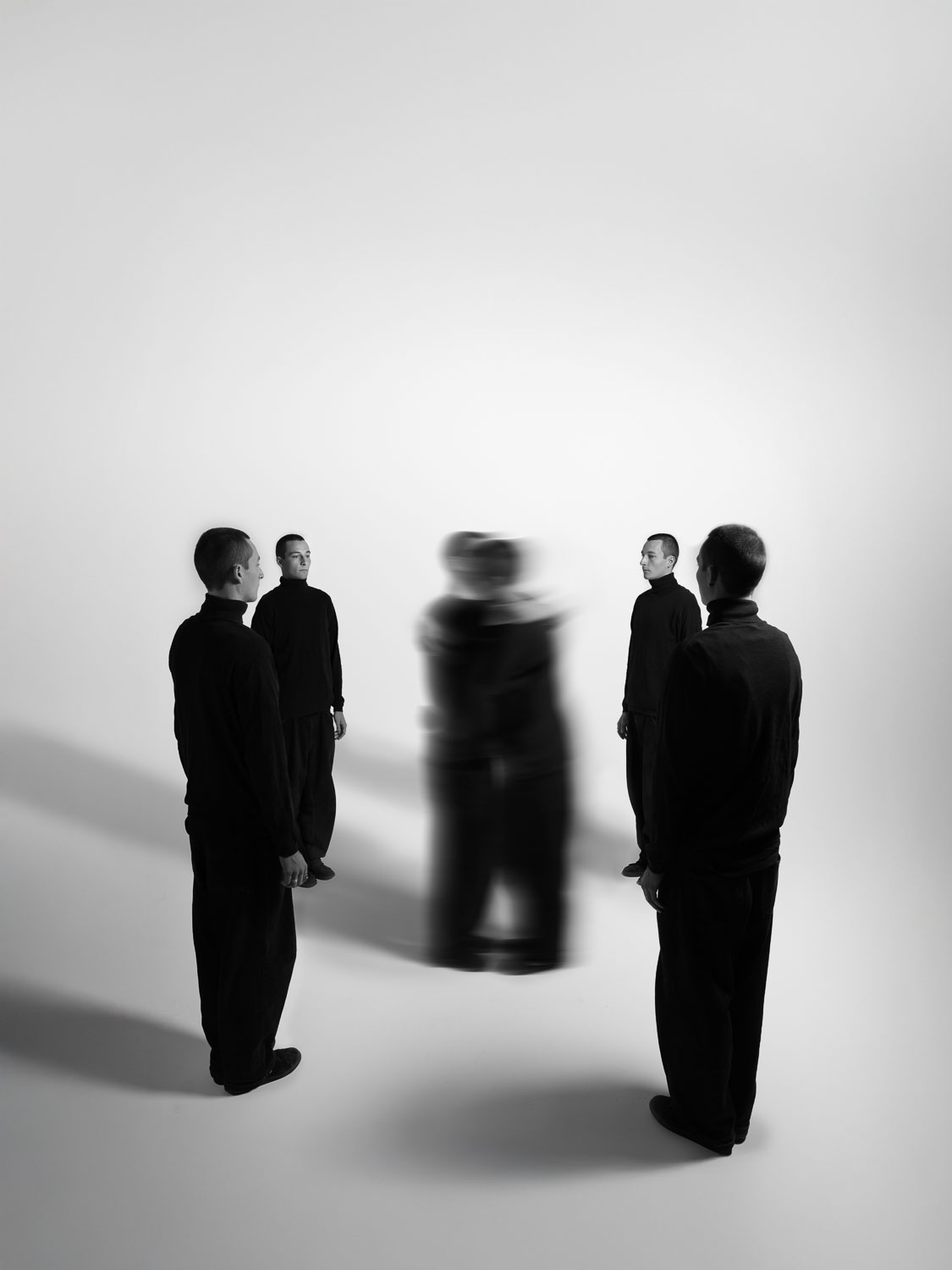 surreal black-and-white photo 