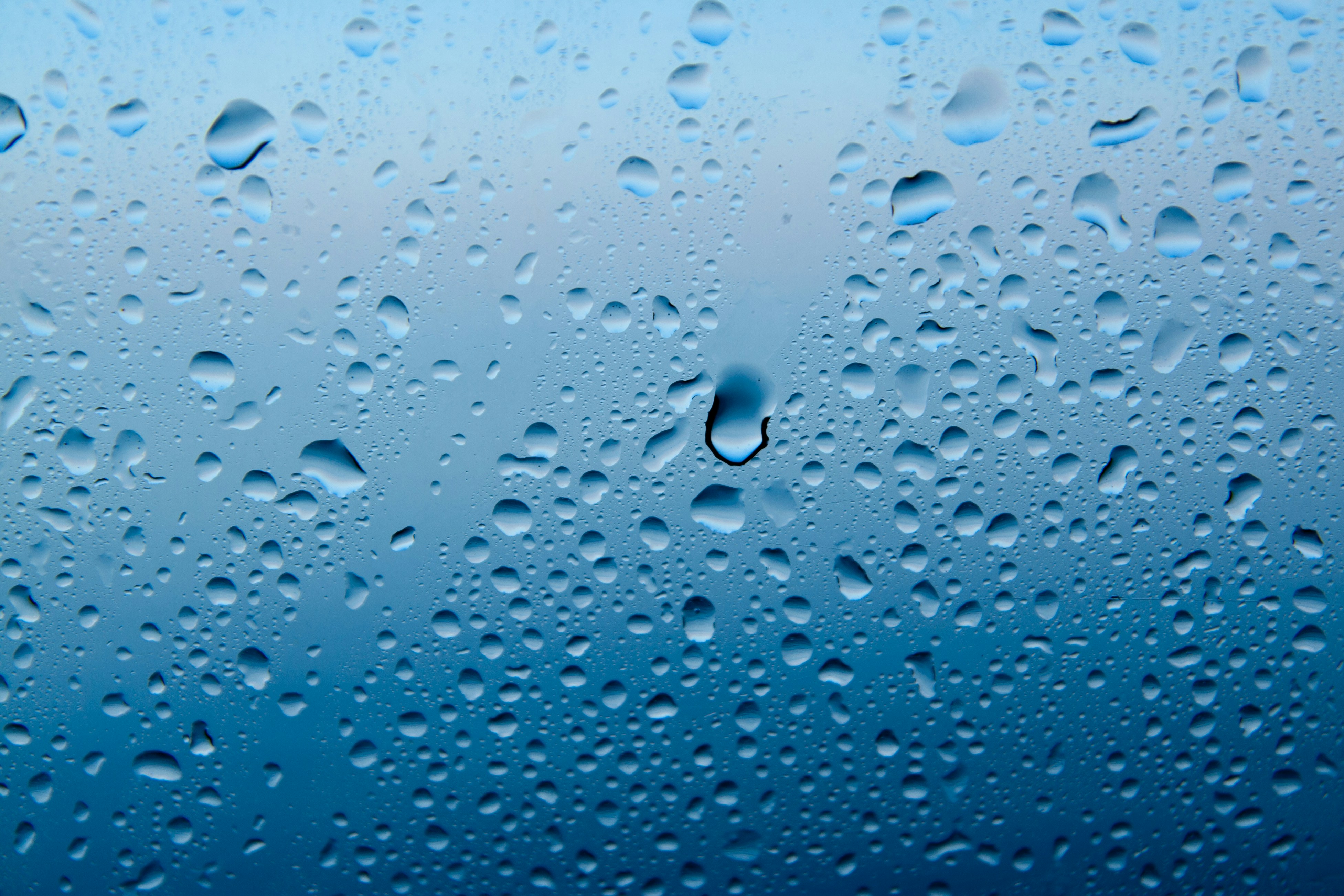 water droplets on glass panel