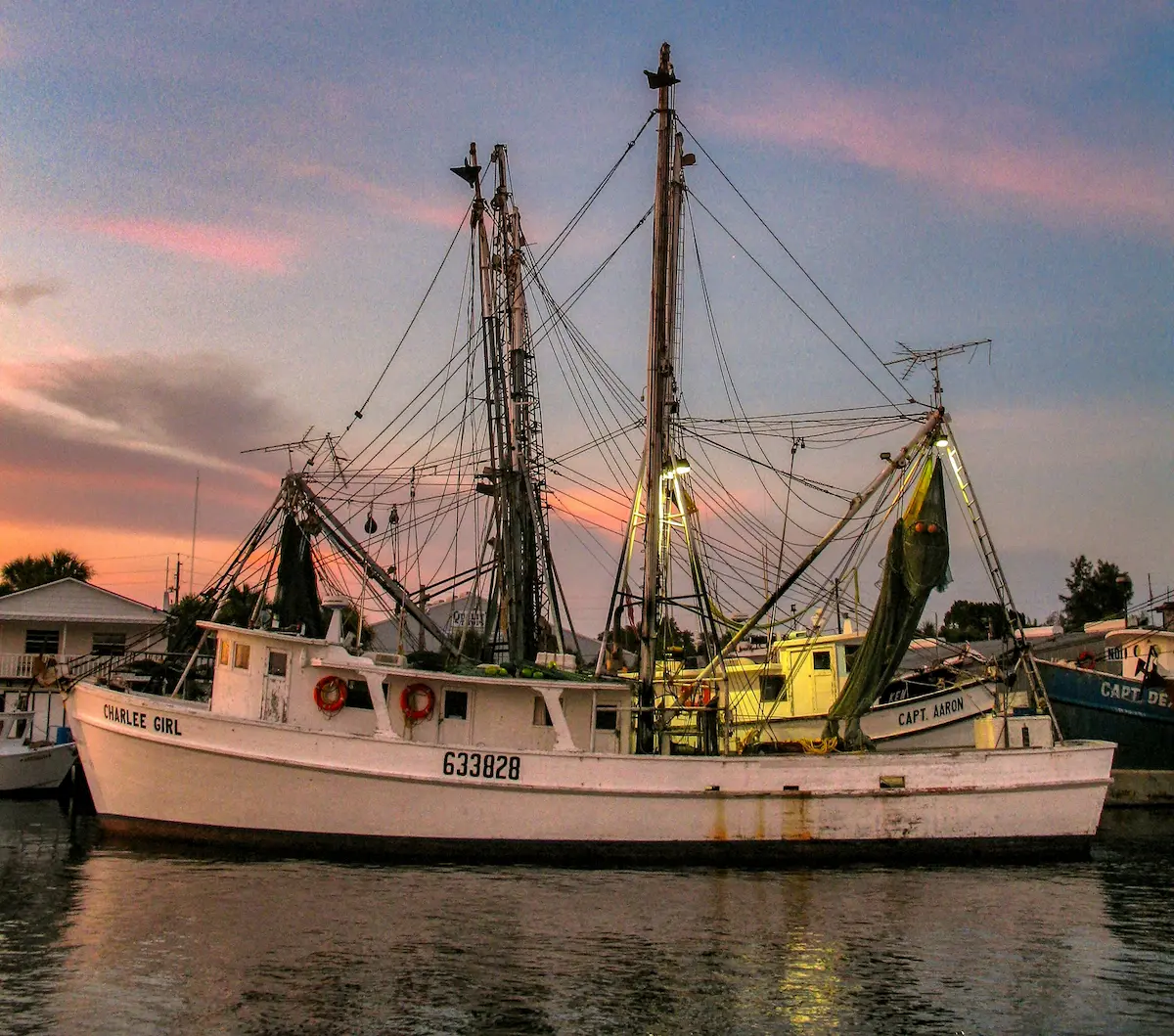 cortez, fl fishing boats in docks. 