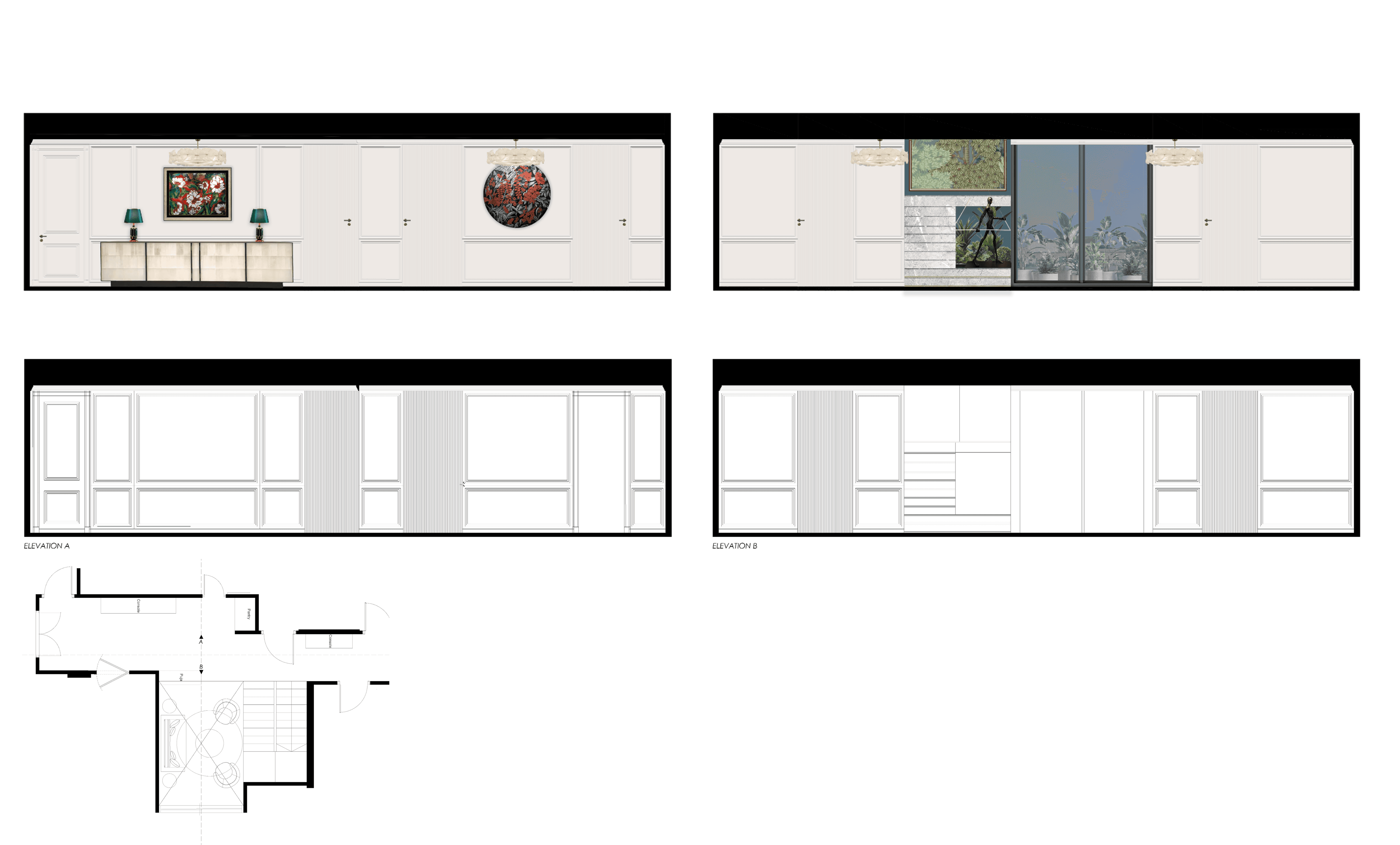 Tablet showing Bloomy UI