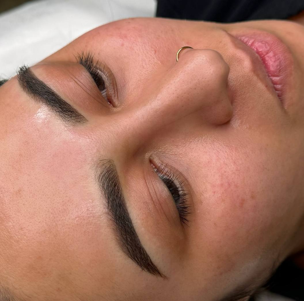 Soft and natural ombre eyebrows tattoo results in Los Angeles.