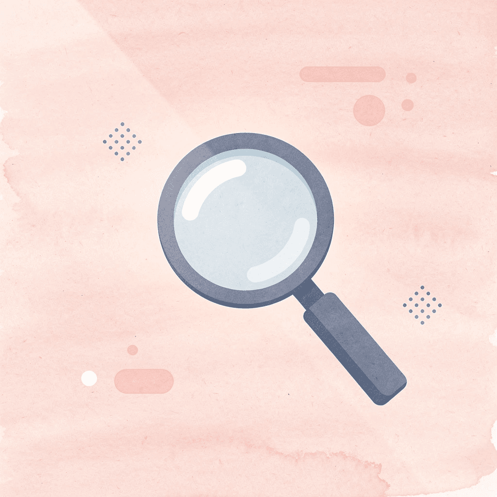 Magnifying glass icon representing research of college ACT requirements