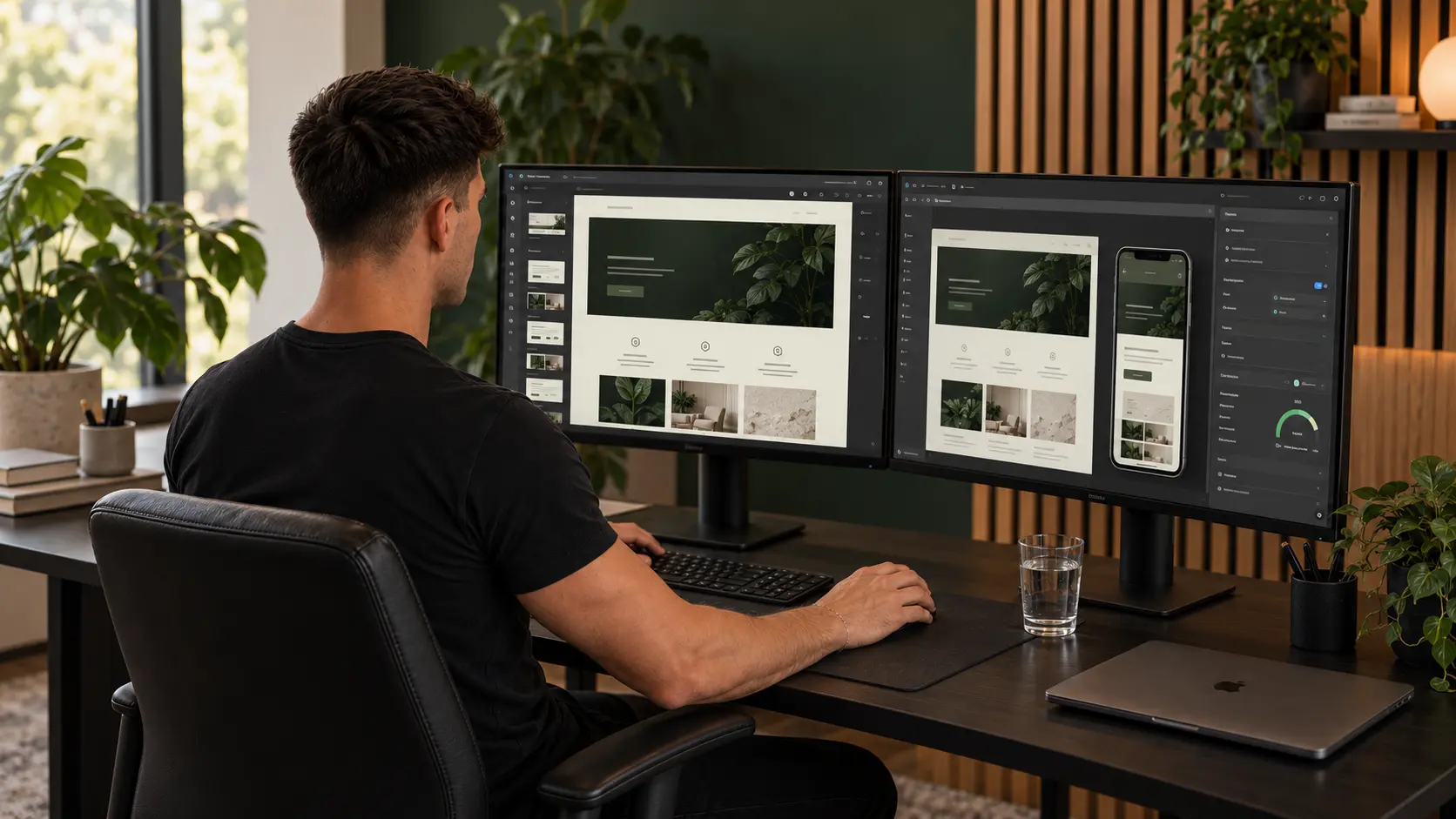 Mads fra ME Digital arbejder med webdesign og SEO i Framer