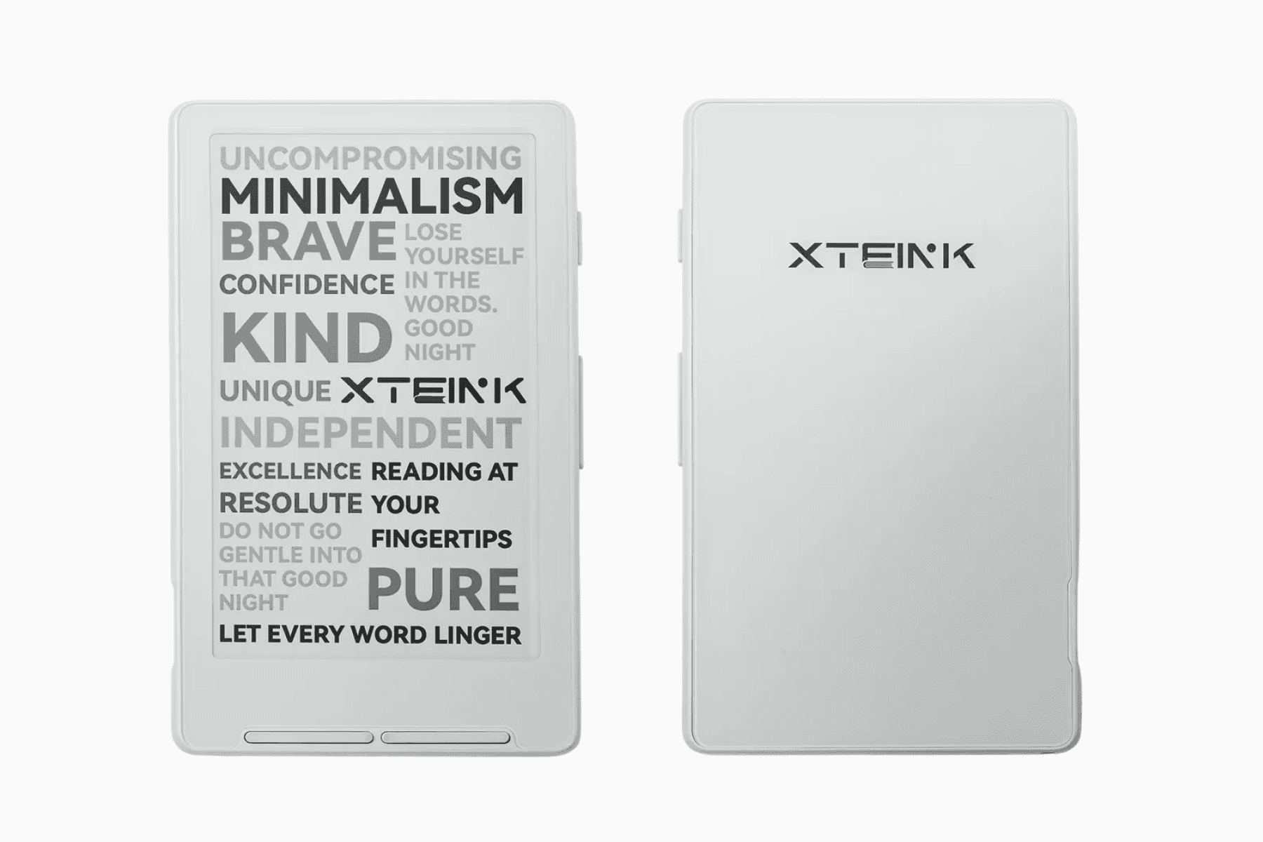 Xteink X4 eReader: Front and Back View